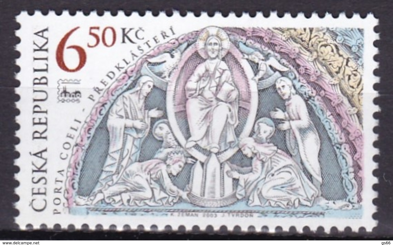 2003, Tschechische Republik, Ceska, 370, Portal Der Basilika Des Klosters Porta Coeli. MNH ** - Ungebraucht