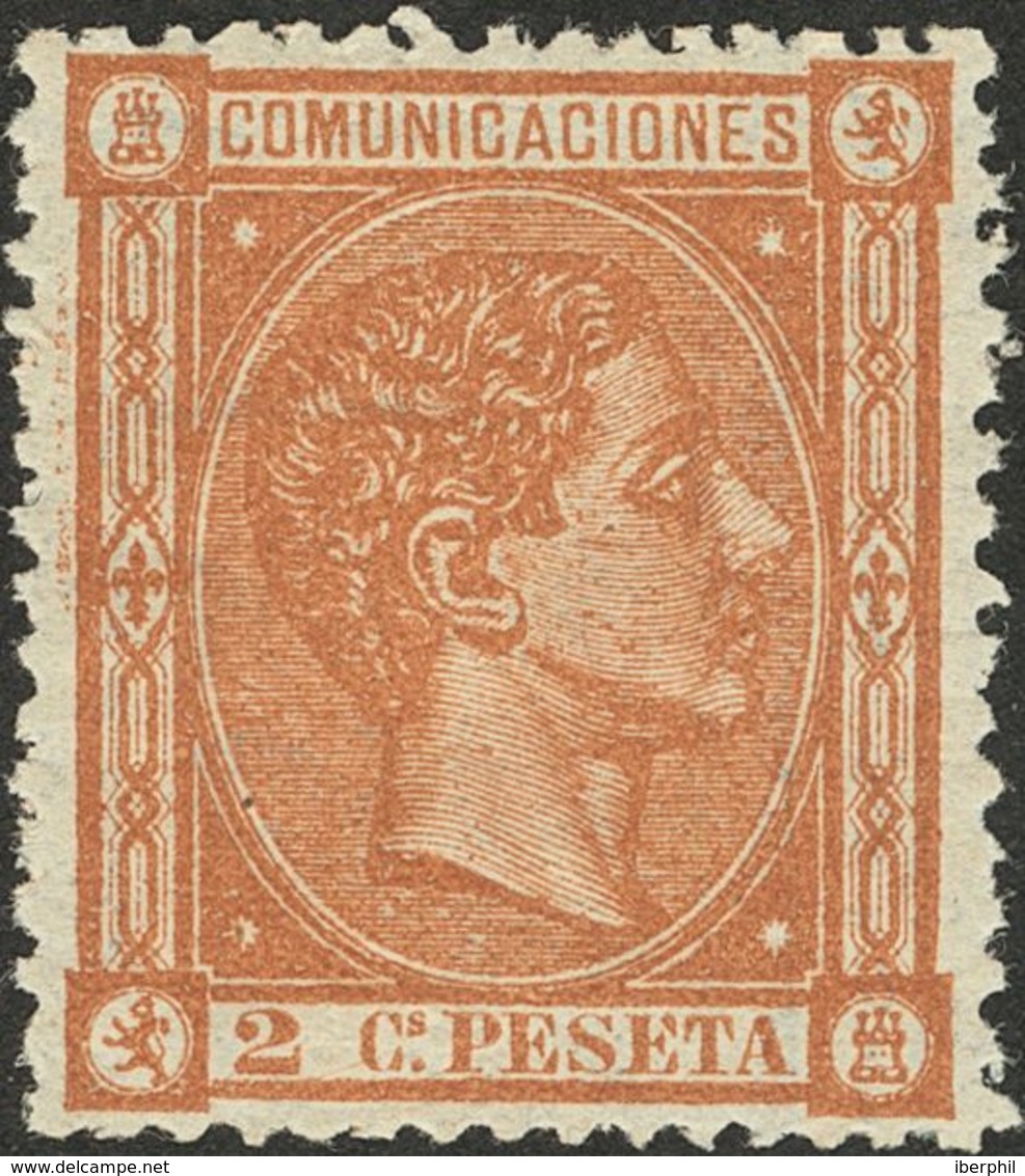 *162. 1875. 2 Cts Castaño. Excelente Centraje. MAGNIFICO. - Autres & Non Classés