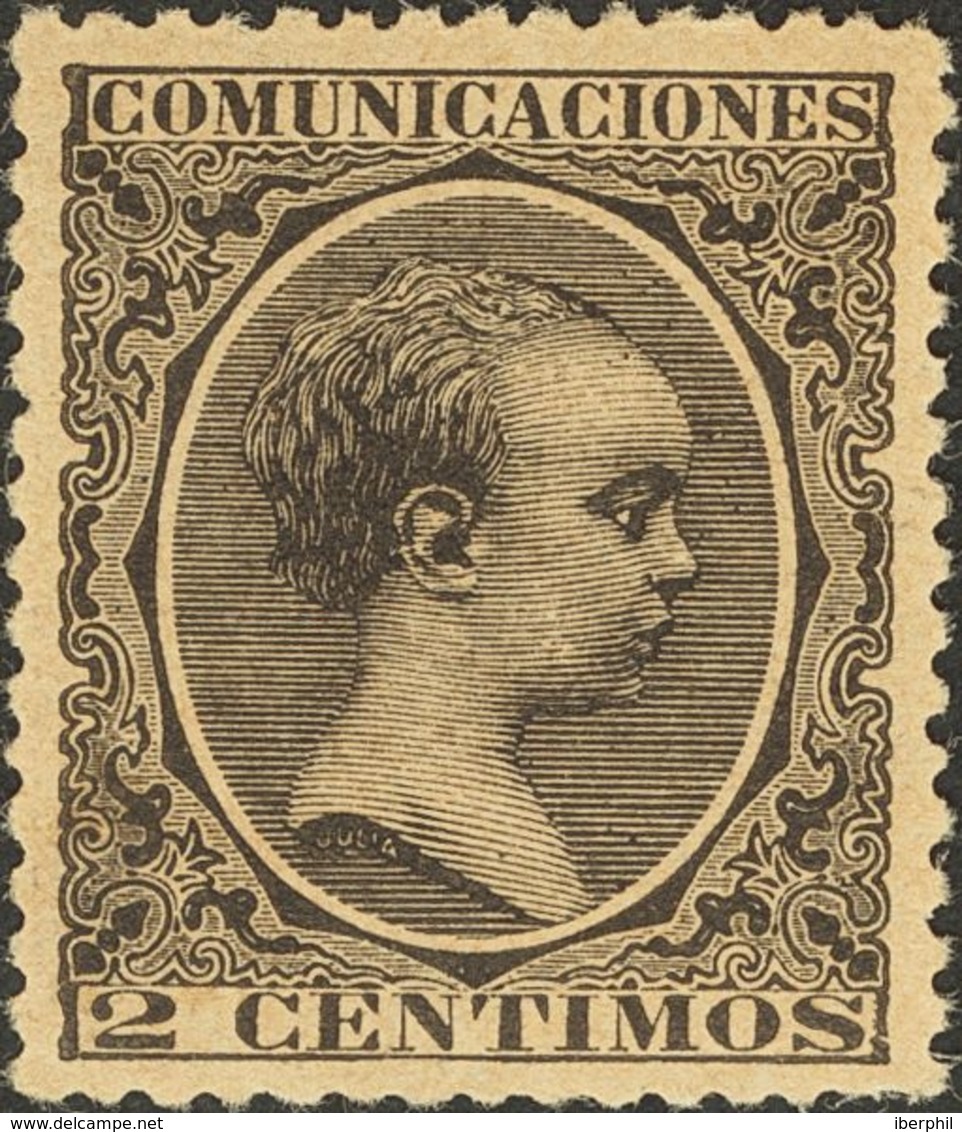 *214. 1889. 2 Cts Negro. PIEZA DE LUJO. - Other & Unclassified