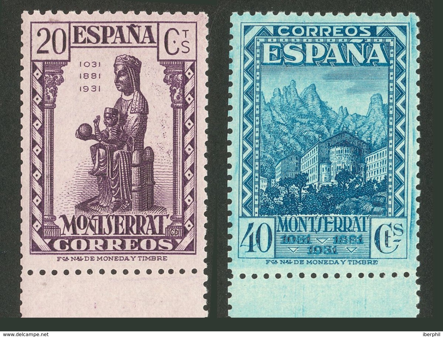 *641d, 644d, 646d. 1931. 20 Cts Violeta, 40 Cts Azul Y 1 Pts Pizarra (conservación Habitual). DENTADO 11¼. MAGNIFICOS Y  - Autres & Non Classés