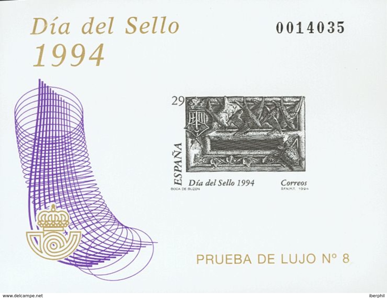 **31P. 1994. Prueba De Lujo. DIA DEL SELLO 1994. MAGNIFICA. Edifil 2019: 20 Euros - Autres & Non Classés