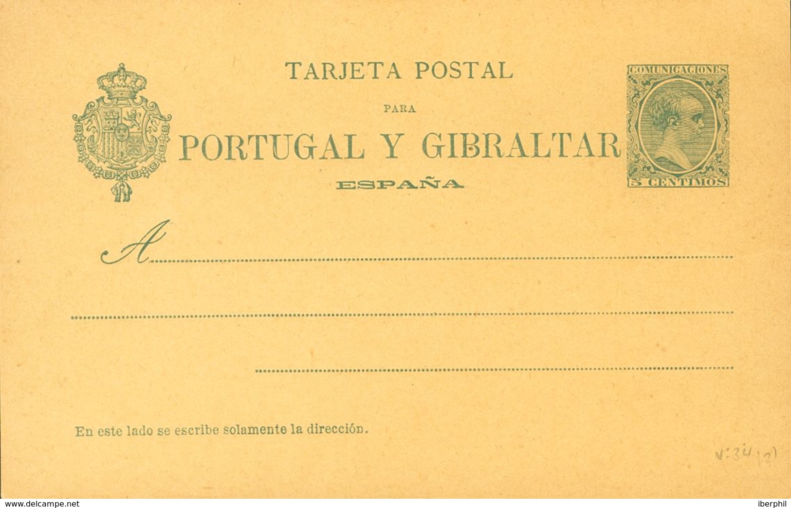 (*)EP34, EP35. 1893. 5 Cts Verde Sobre Tarjeta Entero Postal Y 5 Cts+5 Cts Verde Sobre Tarjeta Entero Postal, De Ida Y V - Andere & Zonder Classificatie