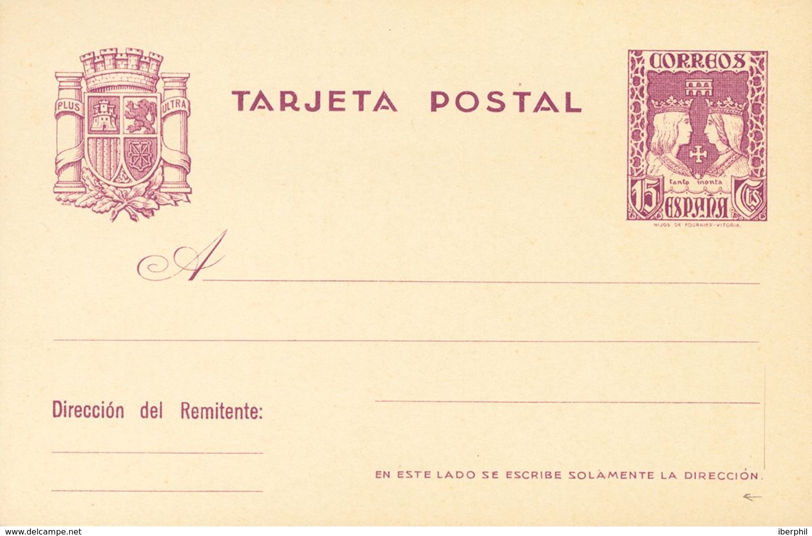 (*)EP81. 1937. 15 Cts Violeta Sobre Tarjeta Entero Postal. MAGNIFICA. Edifil 2019: 66 Euros - Sonstige & Ohne Zuordnung