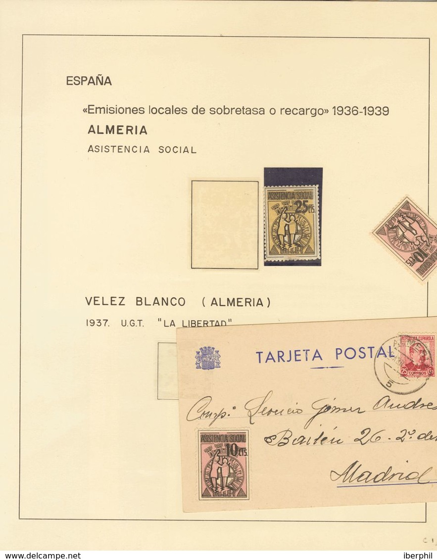 */º. (1936ca). Conjunto De Sellos Locales Benéficos De La Provincia De Almería, En Nuevo Y Usado. A EXAMINAR. Ex-Alemany - Andere & Zonder Classificatie