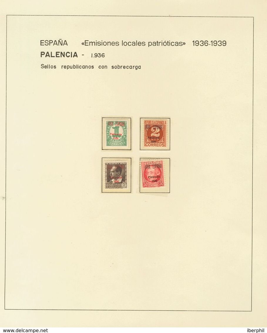 */º. (1936ca). Conjunto De Sellos Locales Benéficos De Palencia, En Nuevo Y Usado. IMPRESCINDIBLE EXAMINAR. Ex-Alemany ( - Autres & Non Classés