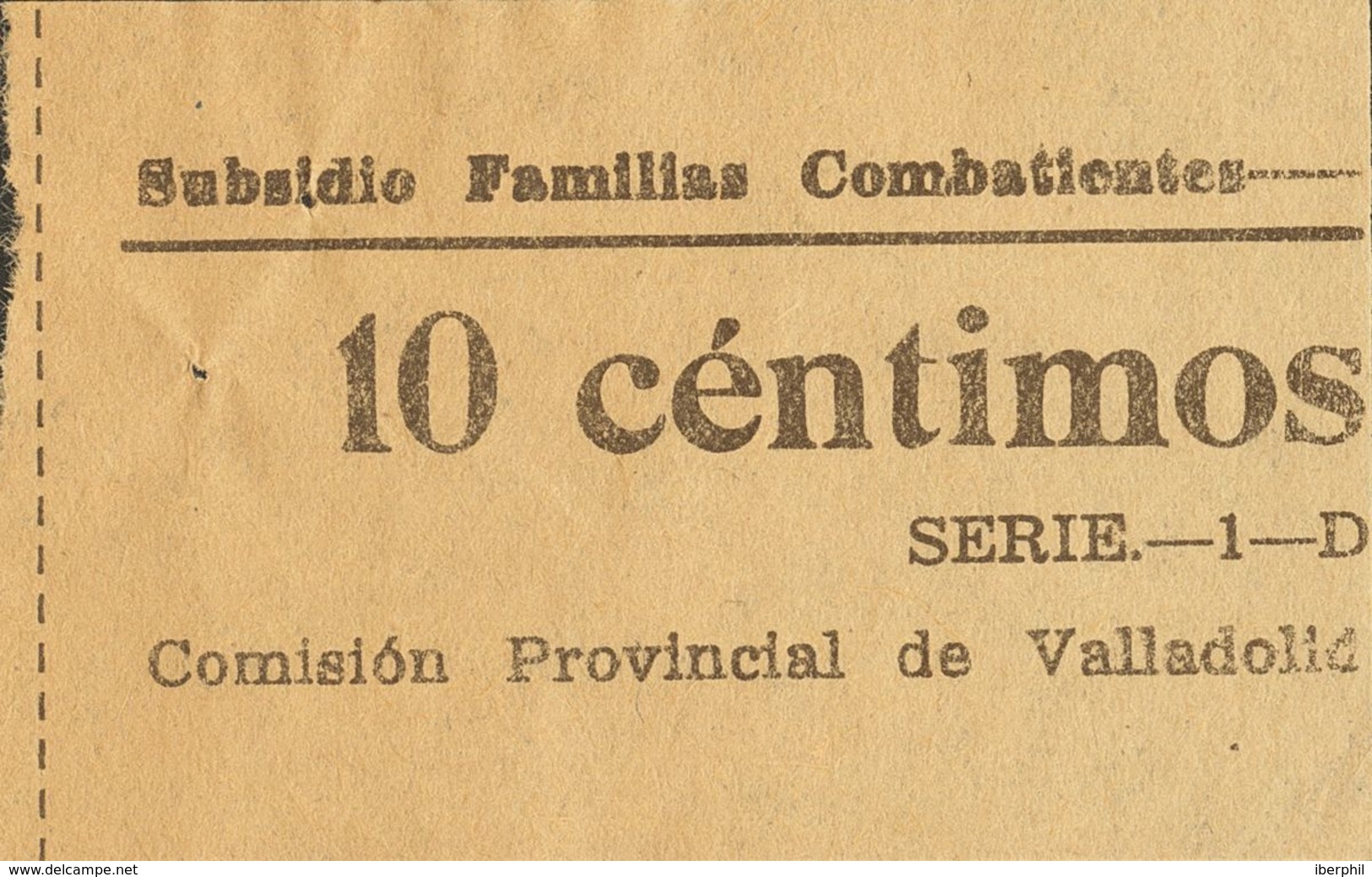 (*). 1937. 5 Cts Negro Y 10 Cts Negro. VALLADOLID. SUBSIDIO FAMILIAS COMBATIENTES. MAGNIFICOS. (Allepuz 20/21) - Autres & Non Classés