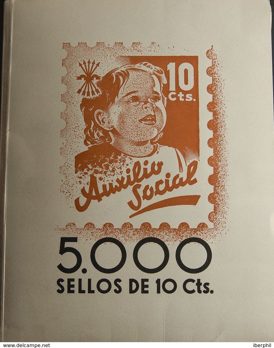 **. (1936ca). Libro Conteniendo Cincuenta Hojas Completas De Cien Sellos (en Total Cinco Mil Sellos) Del 10 Cts Azul Y R - Sonstige & Ohne Zuordnung