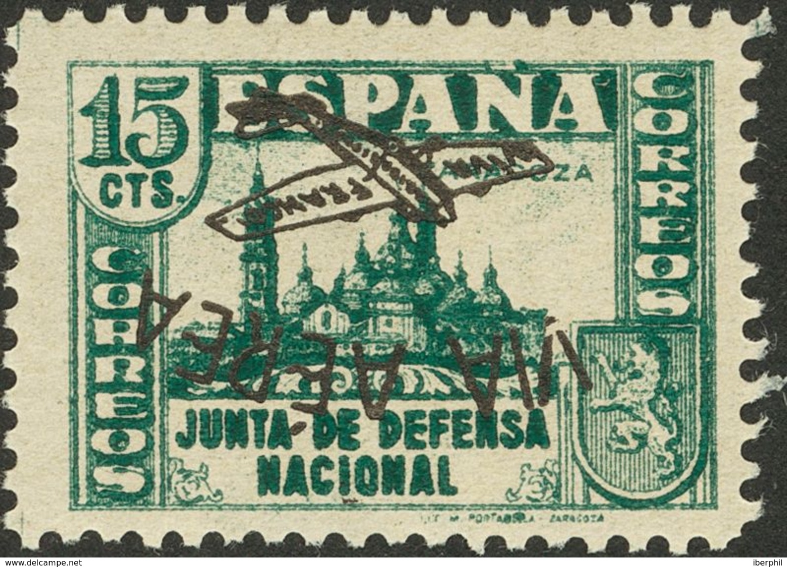 **4hi, 5hi, 6hi. 1937. 5 Cts Castaño, 10 Cts Verde Y 15 Cts Verde. SOBRECARGA INVERTIDA. MAGNIFICOS. Edifil 2013: +58 Eu - Andere & Zonder Classificatie