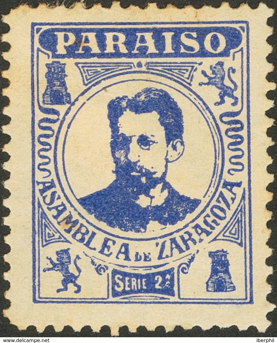 */(*). (1900ca). Conjunto De Veintiséis Viñetas (alguna Repetida Con Variaciones De Color) ARAGON ASAMBLEA DE ZARAGOZA / - Sonstige & Ohne Zuordnung