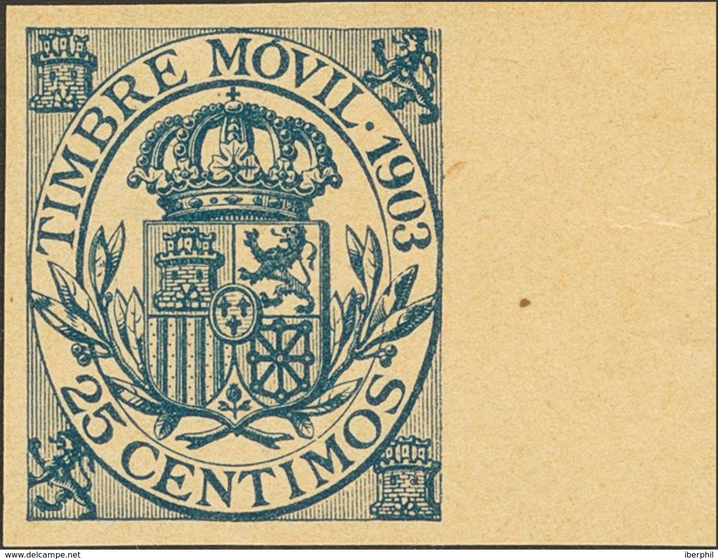 (*). 1903. Serie Completa, Borde De Hoja. SIN DENTAR. MAGNIFICA Y RARA. (Alemany 74/78s). - Autres & Non Classés