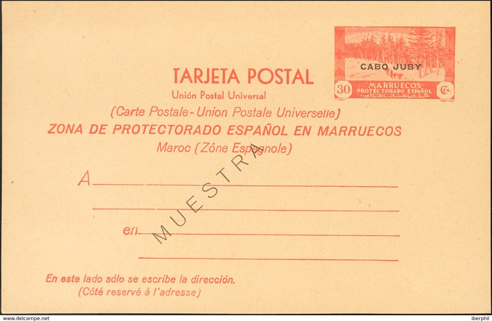 (*)EP3/4M. 1935. 30 Cts Rojo Sobre Tarjeta Entero Postal Y 30 Cts+30 Cts Rojo Sobre Tarjeta Entero Postal, De Ida Y Vuel - Autres & Non Classés