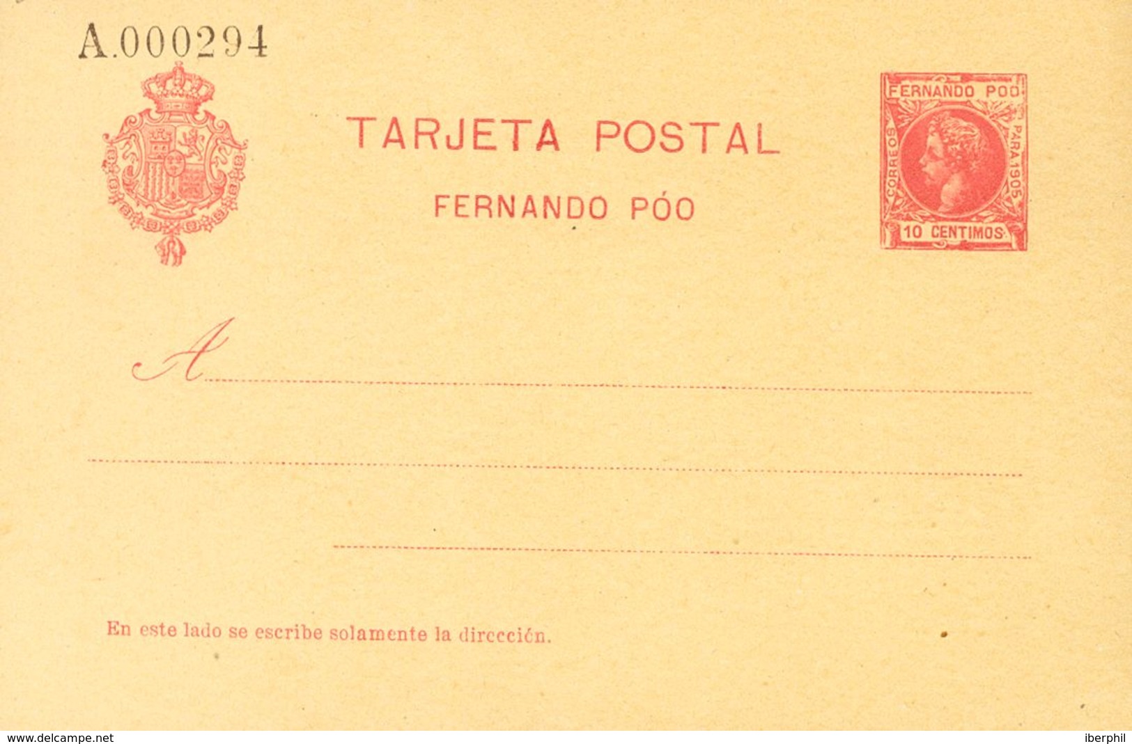 (*)EP19, EP20. 1905. 10 Cts Carmín Sobre Tarjeta Entero Postal Y 10 Cts+10 Cts Carmín Sobre Tarjeta Entero Postal, De Id - Sonstige & Ohne Zuordnung