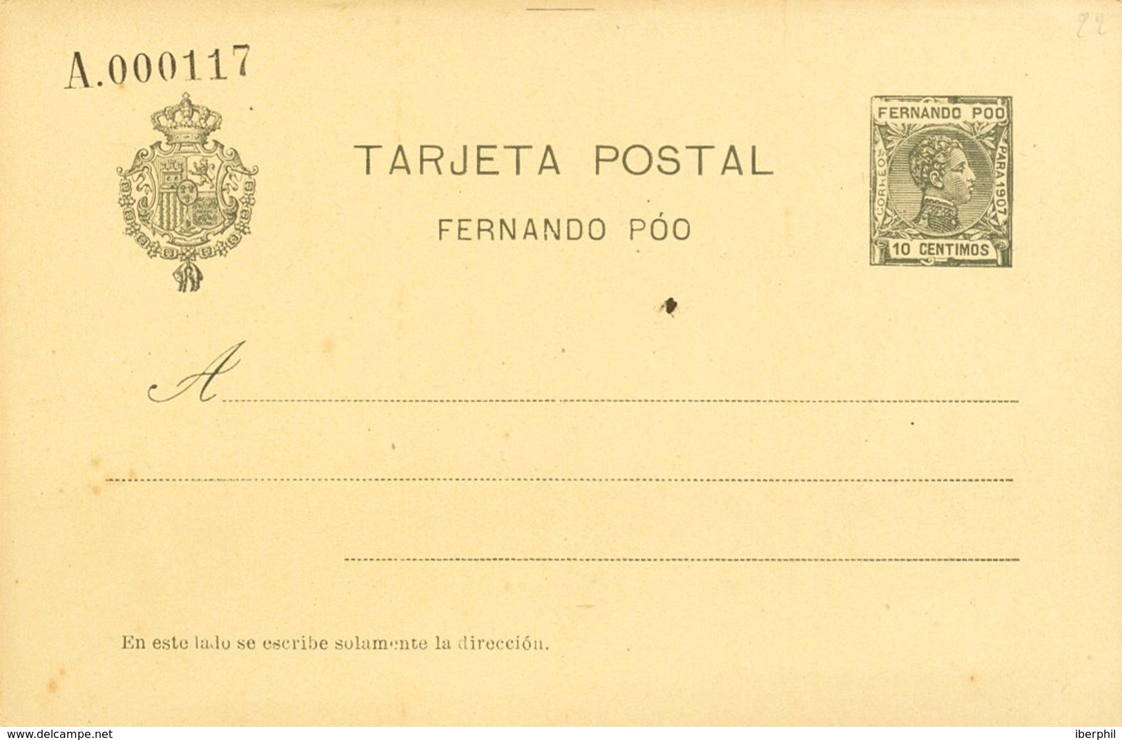 (*)EP21, EP22. 1907. 10 Cts Verde Negro Sobre Tarjeta Entero Postal Y 10 Cts+10 Cts Verde Negro Sobre Tarjeta Entero Pos - Andere & Zonder Classificatie