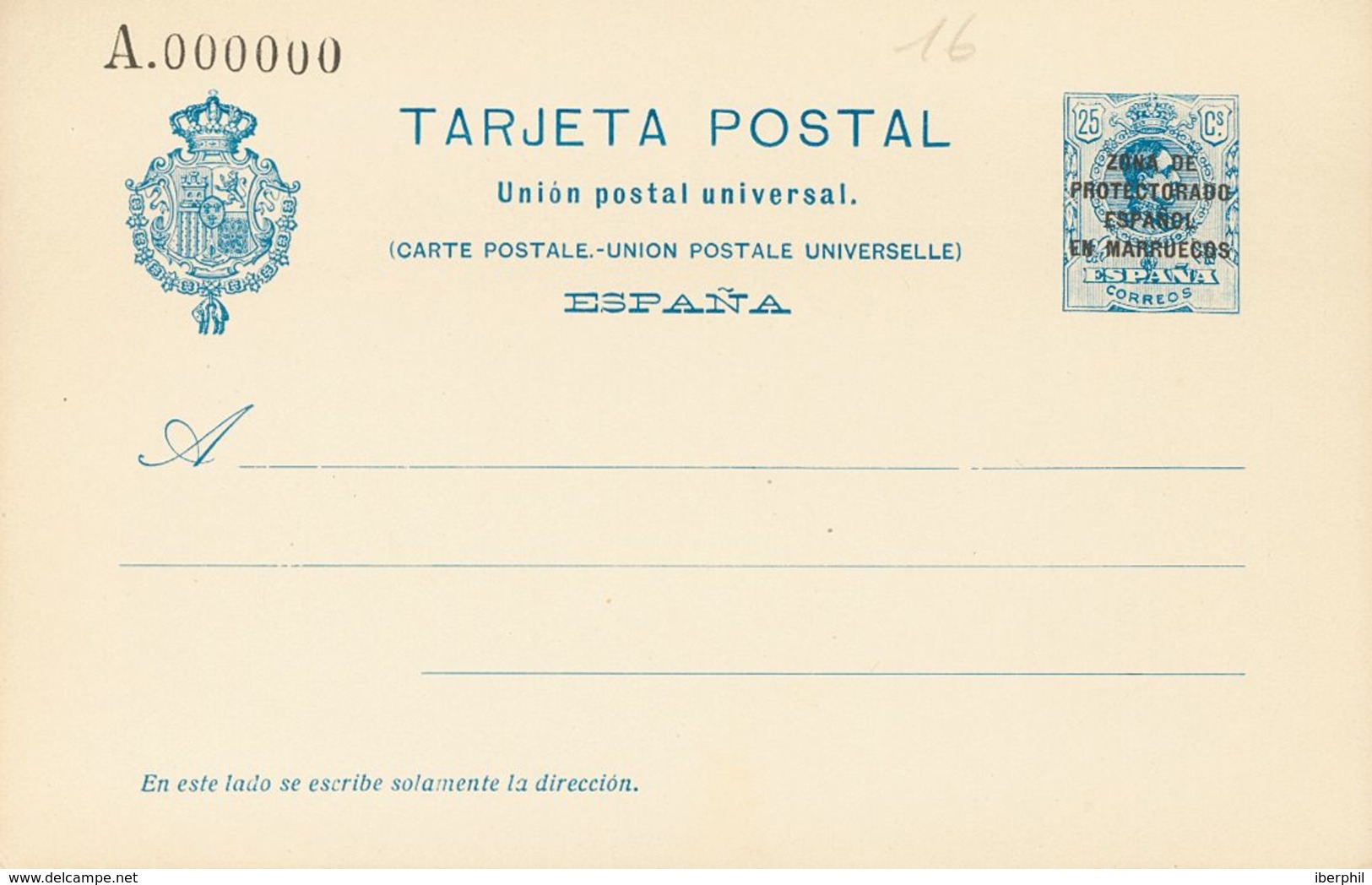 (*)EP15/18N. 1926. Juego Completo De Las Cuatro Tarjetas Entero Postales (incluyendo Las De Ida Y Vuelta) Con NºA000000  - Andere & Zonder Classificatie