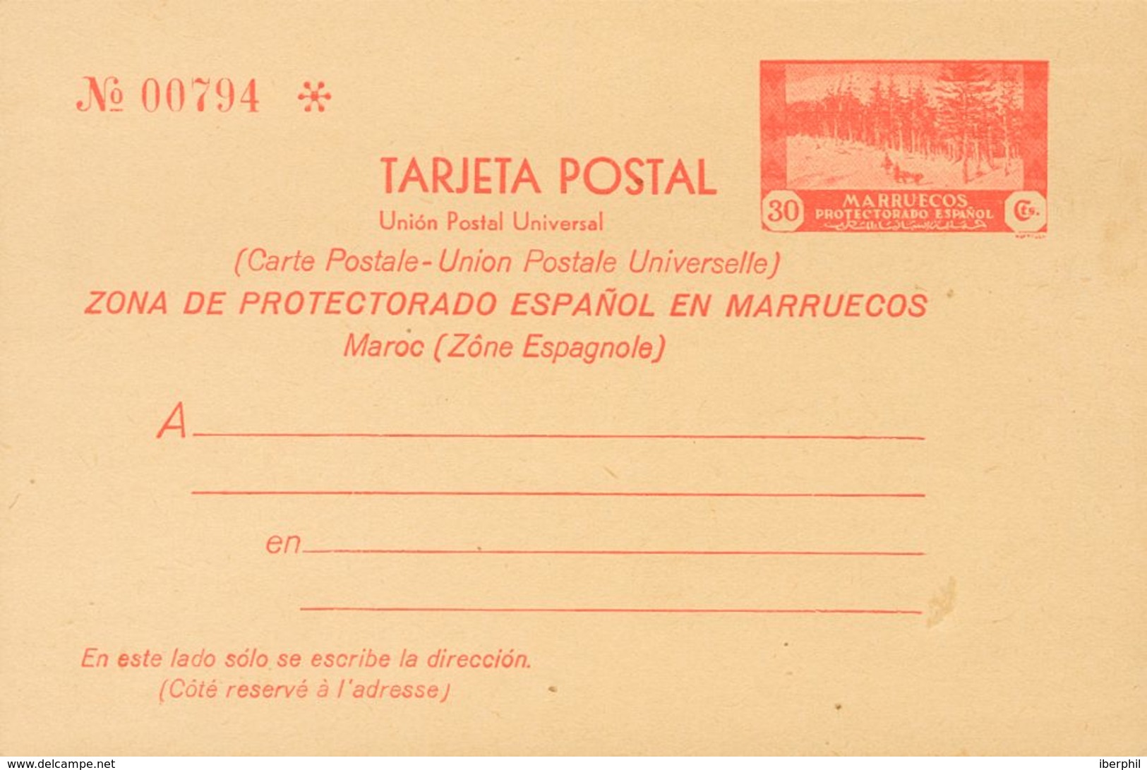 (*)EP24. 1935. 30 Cts Rojo Sobre Tarjeta Entero Postal. MAGNIFICA. Edifil 2018: 160 Euros - Andere & Zonder Classificatie