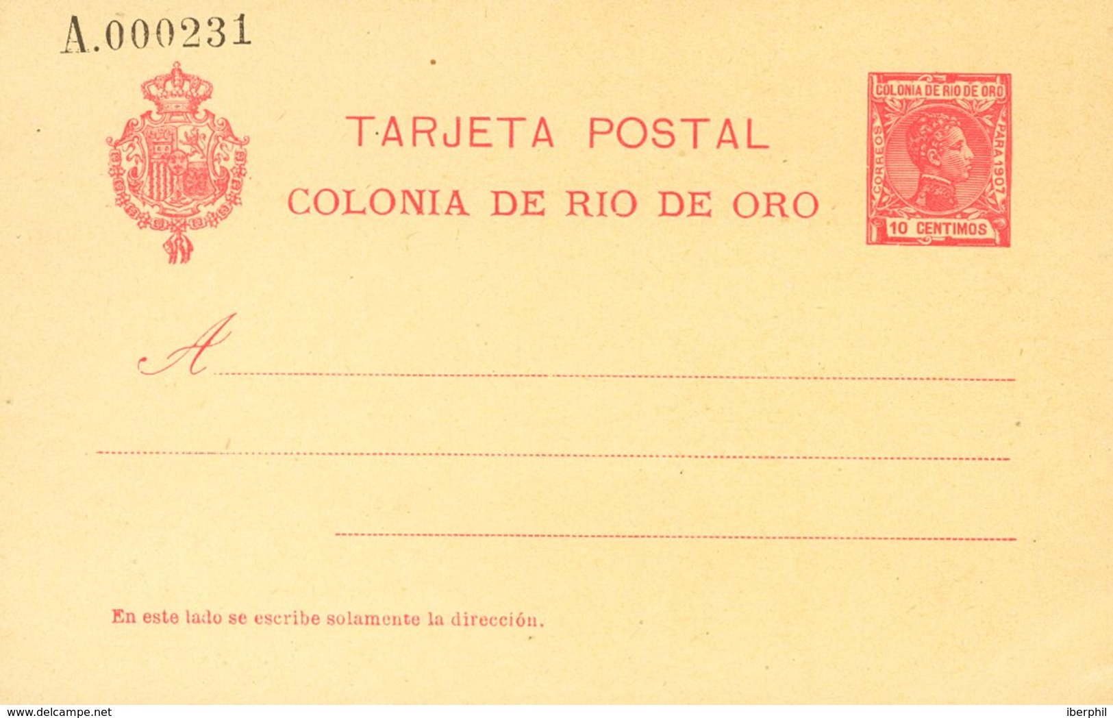 (*)EP3/4. 1907. 10 Cts Carmín Sobre Tarjeta Entero Postal Y 10 Cts+10 Cts Carmín Sobre Tarjeta Entero Postal, De Ida Y V - Autres & Non Classés