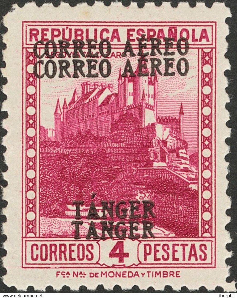 *108/12hh. 1939. Serie Completa, Cinco Valores. Variedad SOBRECARGA DOBLE. MAGNIFICA. Edifil 2013: 119 Euros - Spanisch-Marokko