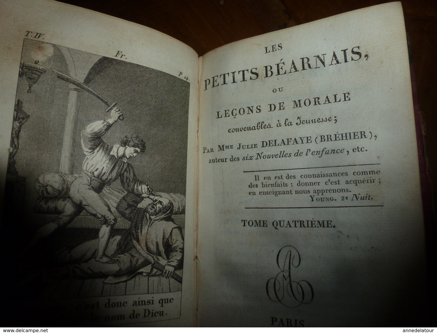 1816 LES PETITS BEARNAIS ou Leçons de Morale Convenables à la Jeunesse, par DELAFAYE