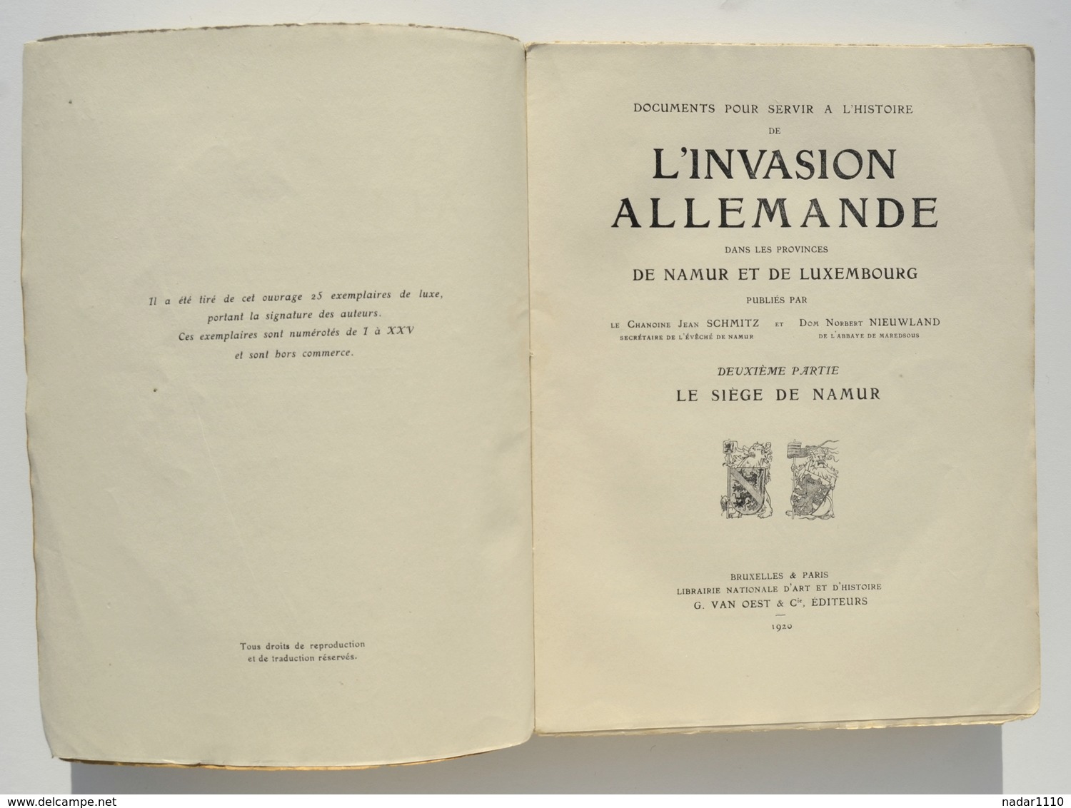 14-18 / L'Invasion Allemande Dans Les Provinces De Namur Et Luxembourg, 1920 / Andenne, Floreffe, Temploux, Lustin, Etc. - 1914-18