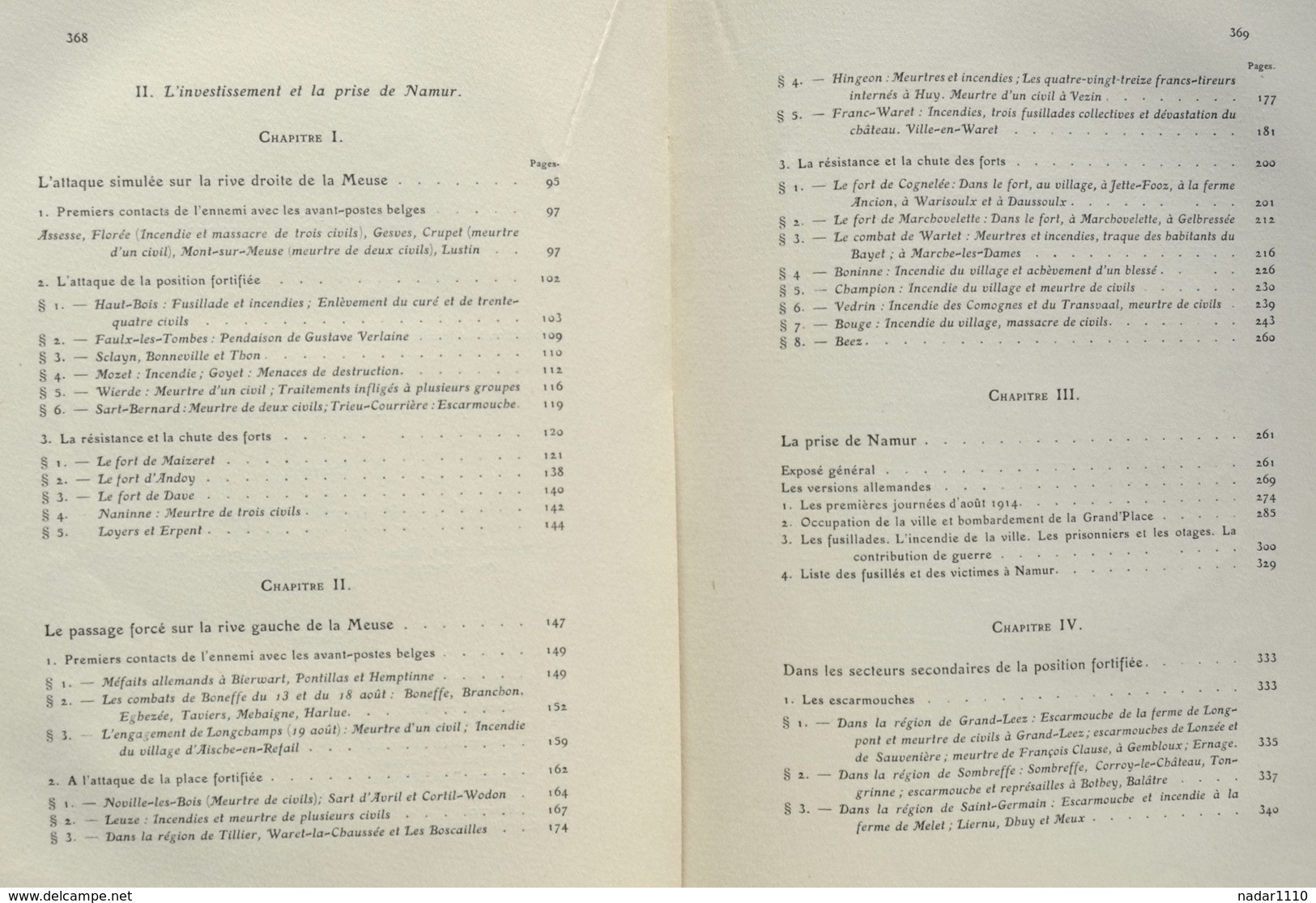 14-18 / L'Invasion Allemande dans les provinces de Namur et Luxembourg, 1920 / Andenne, Floreffe, Temploux, Lustin, etc.