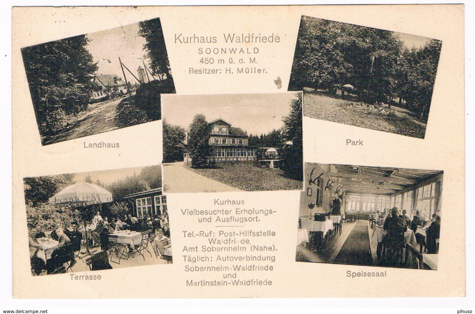 D-8784   BAD SOBERNHEIM : Kurhaus Waldfriede ( Soonwald ) - Bad Sobernheim