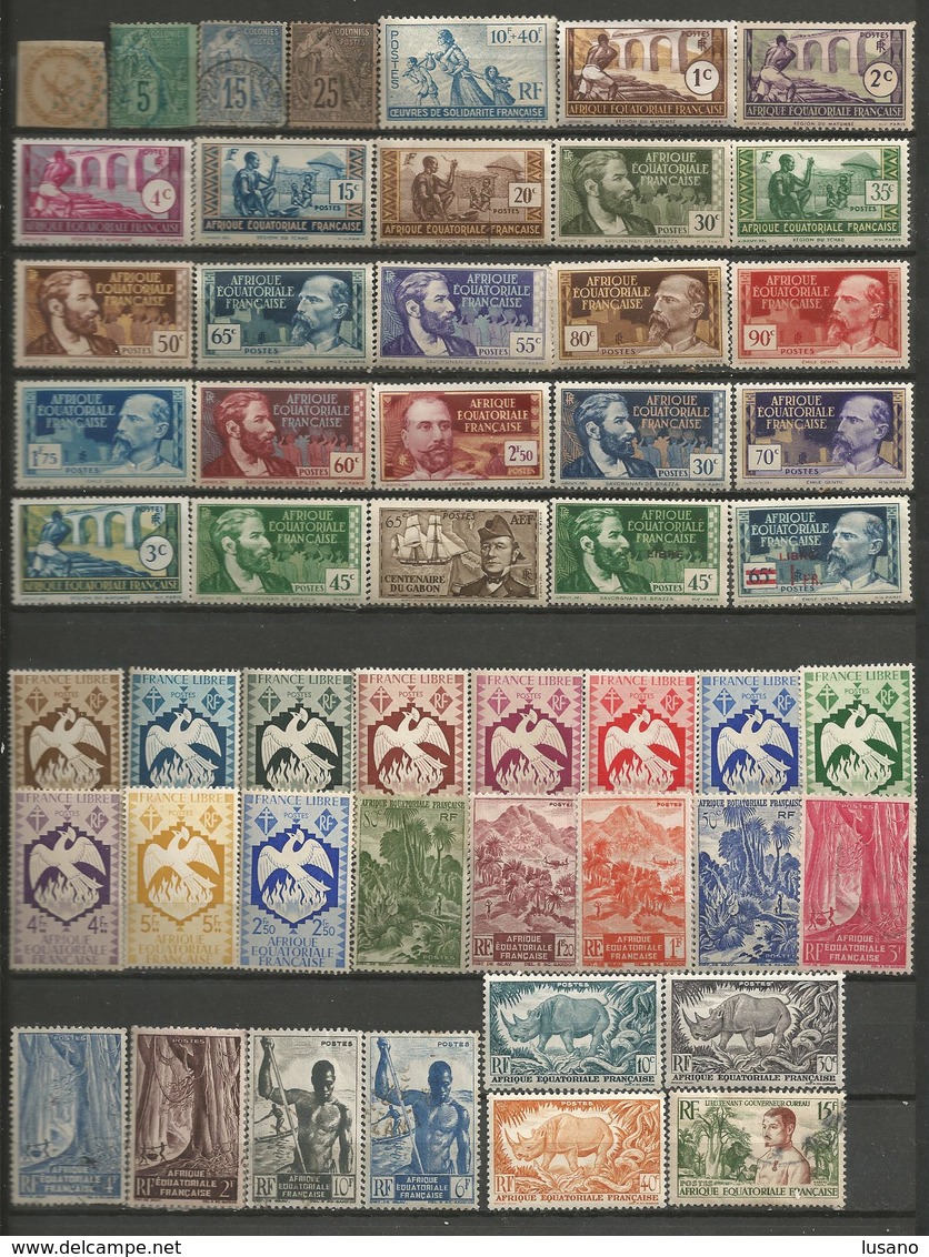 Colonies Françaises : 840 Timbres Neufs Et Oblitérés Tous Différents - Collections (sans Albums)