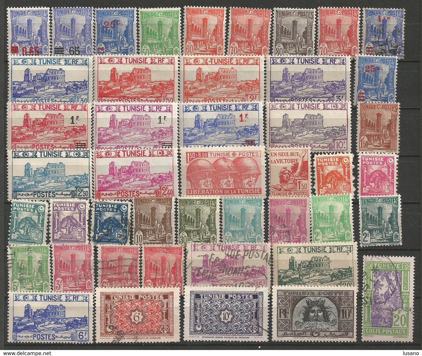 Colonies françaises : 840 timbres neufs et oblitérés tous différents