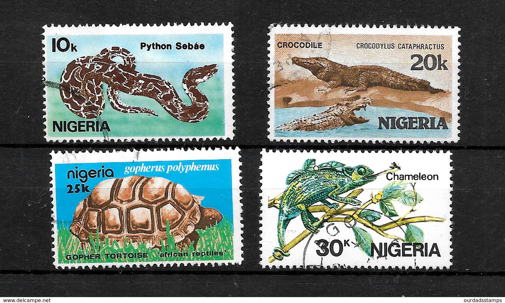 Nigeria 1986 African Reptiles Complete Set  Used  (6992) - Nigeria (1961-...)