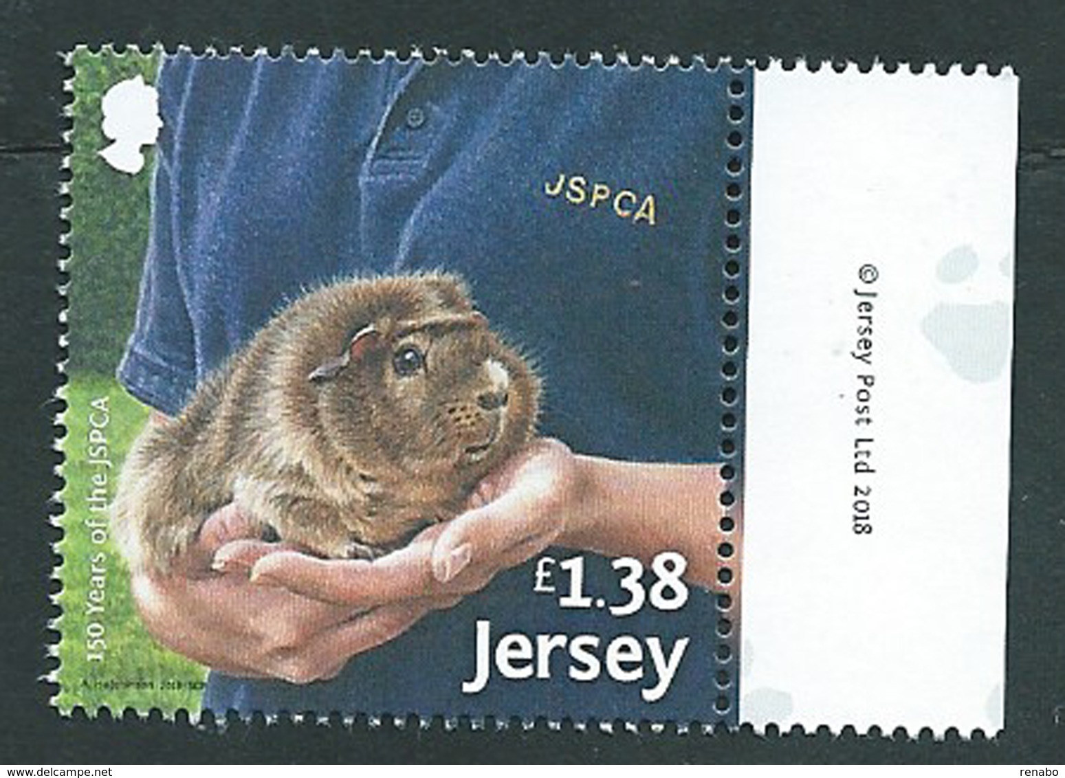 Jersey 2018; Hamster, Criceto; 150th Anniversary Of The JSPCA, Prevenire La Crudeltà Verso Gli Animali. - Roditori