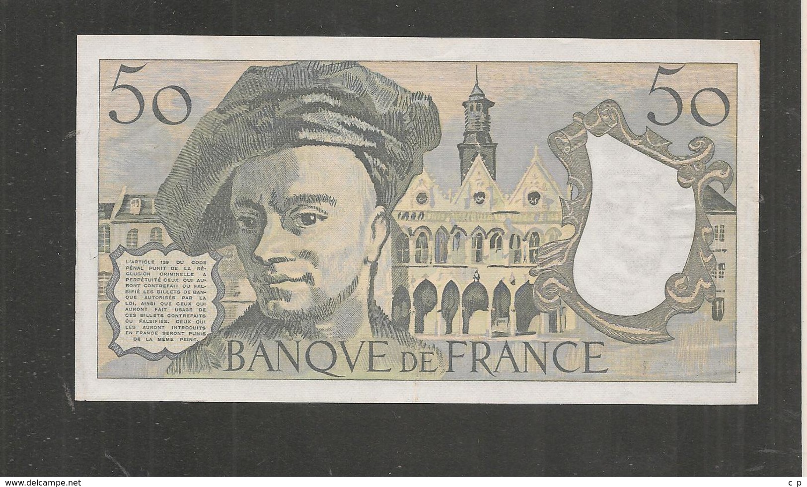 50 Francs - Quentin De La Tour -  Voir Signature Bouchet   - 1979  - ALPHABET D. 16 -   SUP +  -  Billets° JPP - 50 F 1976-1992 ''Quentin De La Tour''