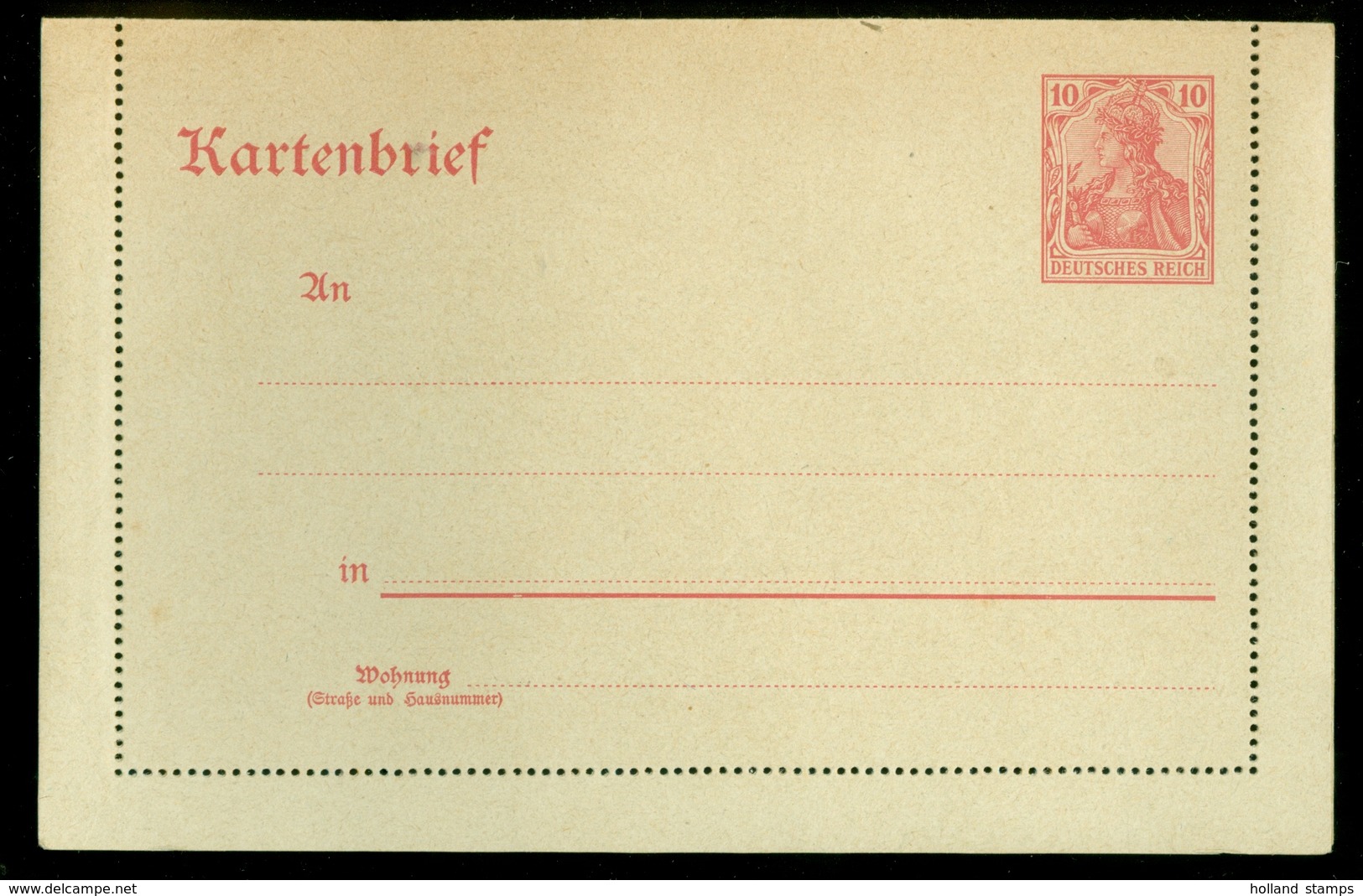 DEUTSCHLAND * DEUTSCHES REICH * KARTENBRIEF 10 Pf. UNBENUTZT   11.453b) - Covers & Documents