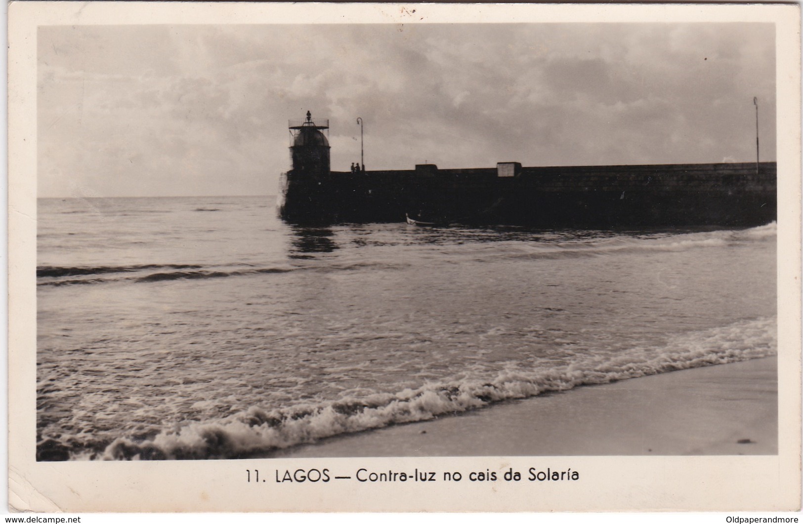 POSTCARD PORTUGAL - ALGARVE -LAGOS - CONTRA LUZ NO CAIS DA SOLARIA - CIRCULATED TO FRANCE - Faro