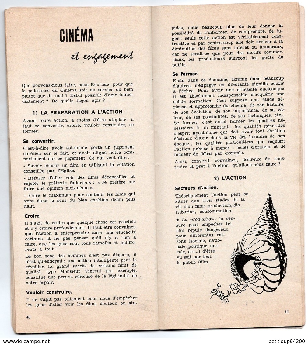 MENSUEL La Route des Scouts de France CINEMA Novembre 1960