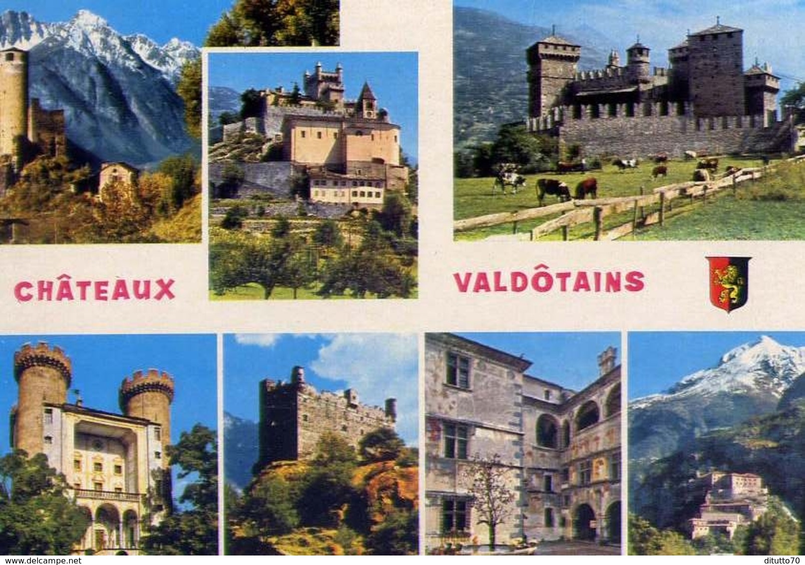 Chateaux - Valdotains - Valle D'aosta - Formato Grande Non Viaggiata – E 8 - Aosta