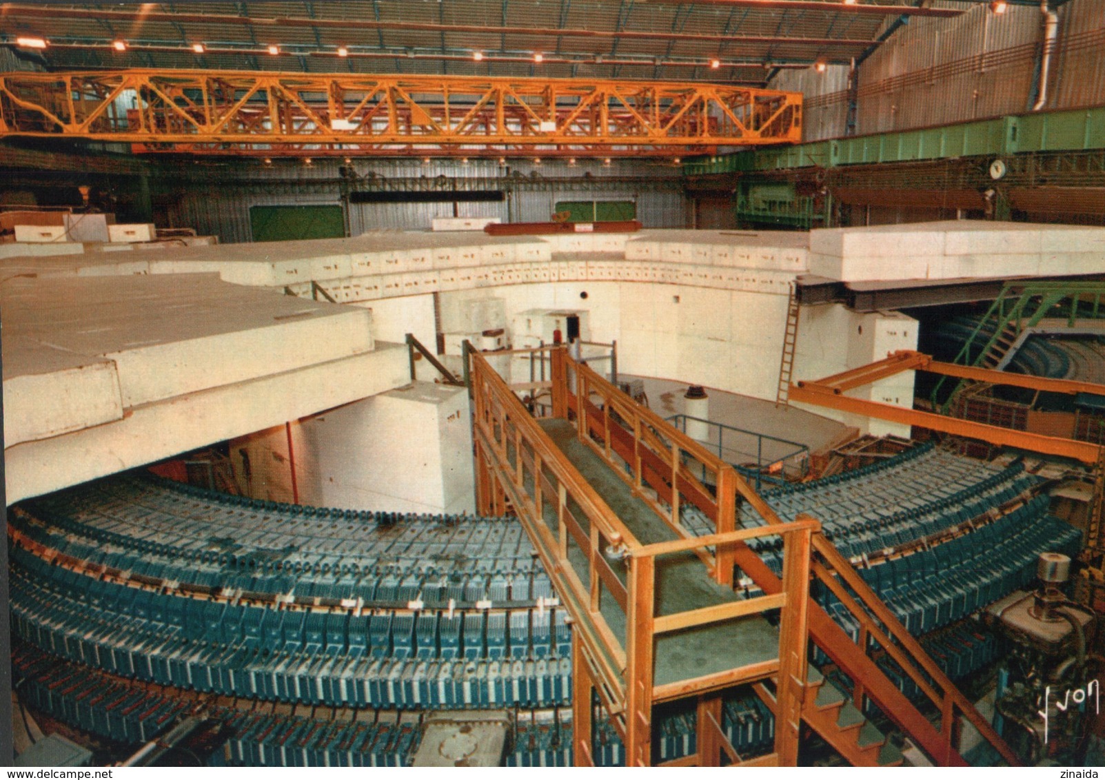 CARTE POSTALE DE SACLAY - C.E.N. DE SACLAY VUE AERIENNE DE L ANNEAU DE L ACCELERATEUR "SATURNE" - Saclay