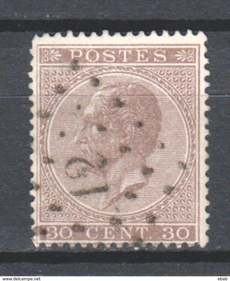 Belgium 1867 Mi 16D Canceled (2) - 1849-1865 Médaillons (Autres)