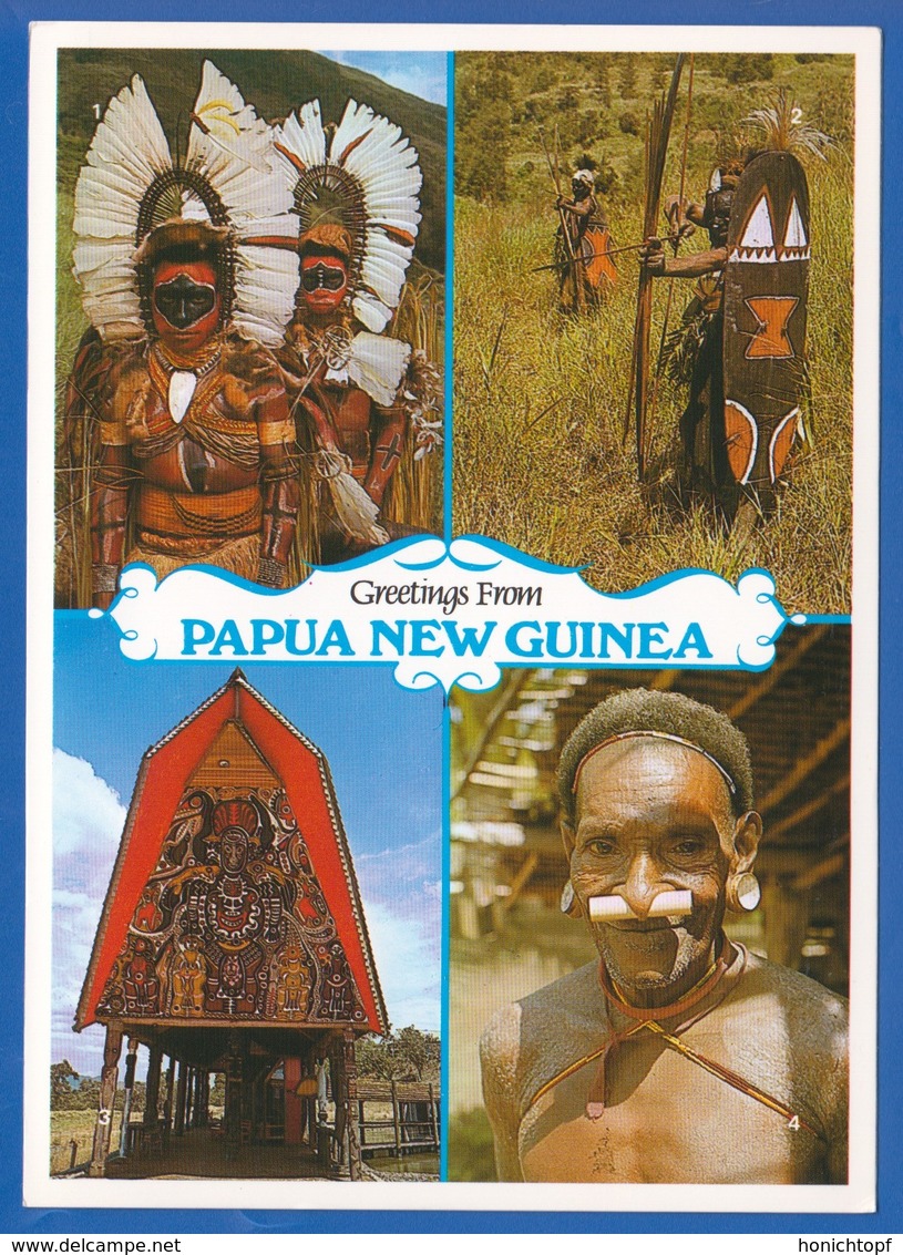 Papua Neuguinea; Kaluli Men; Mount Bosavi - Papua-Neuguinea