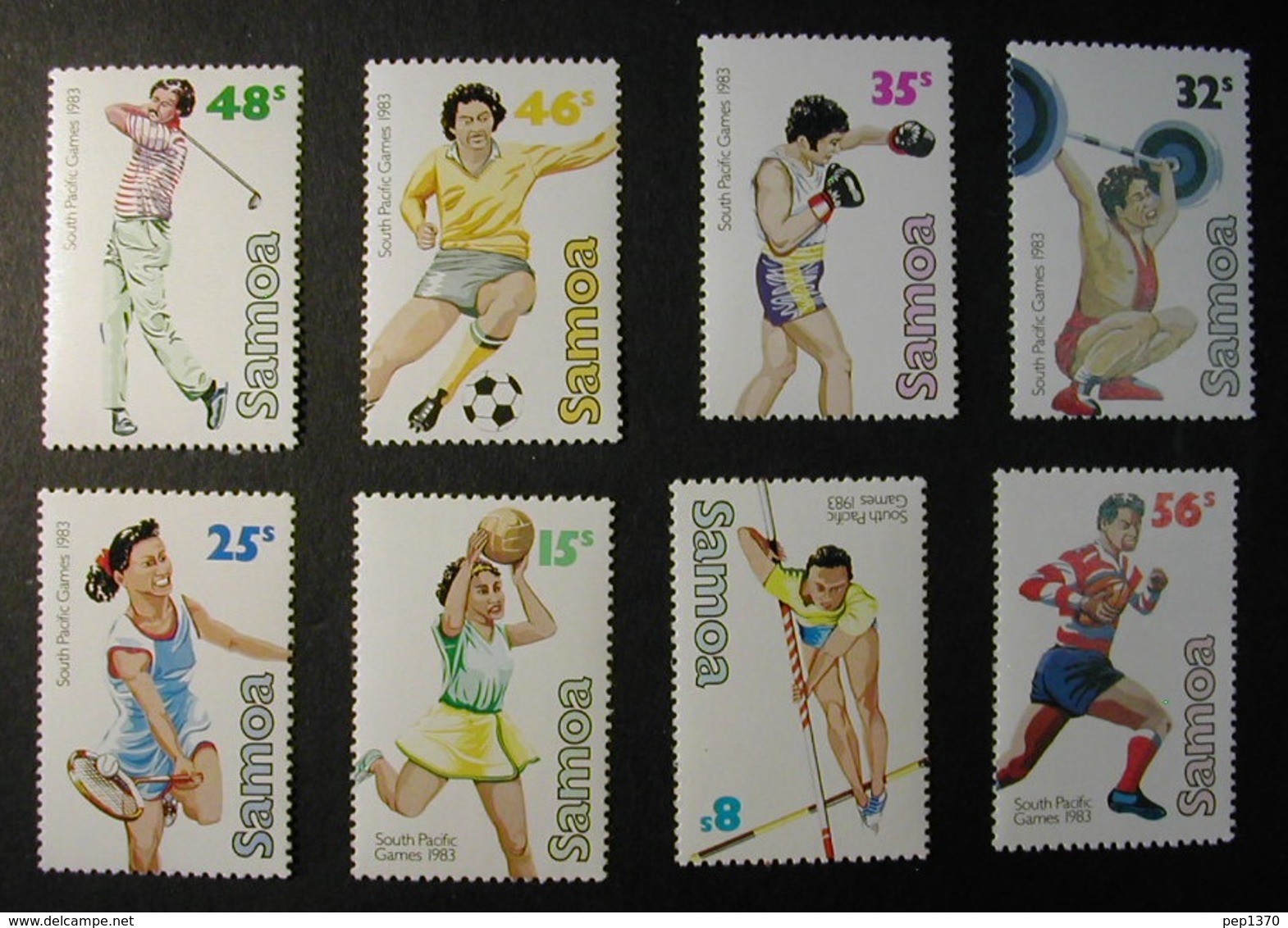 SAMOA 1983 - DEPORTES - YVERT 529-536** - MICHEL 508-515** - Jumping