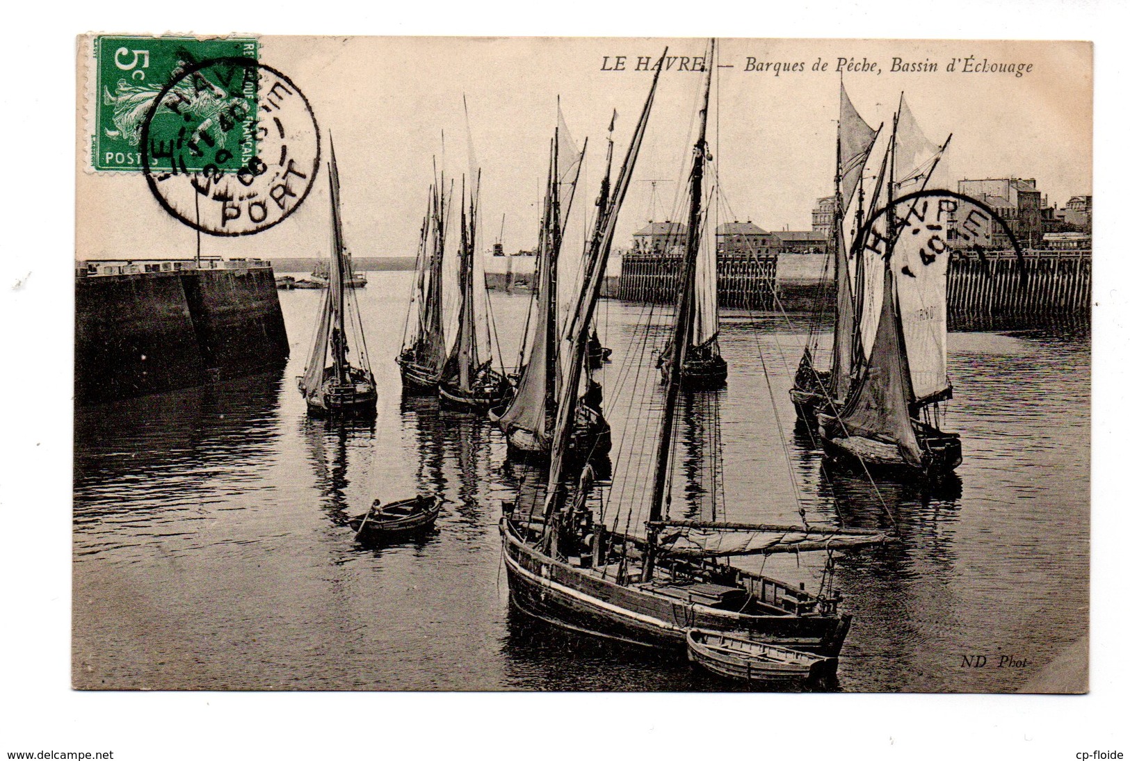 76 - LE HAVRE . BARQUES DE PÊCHE, BASSIN D'ÉCHOUAGE - Réf. N°19504 - - Portuario