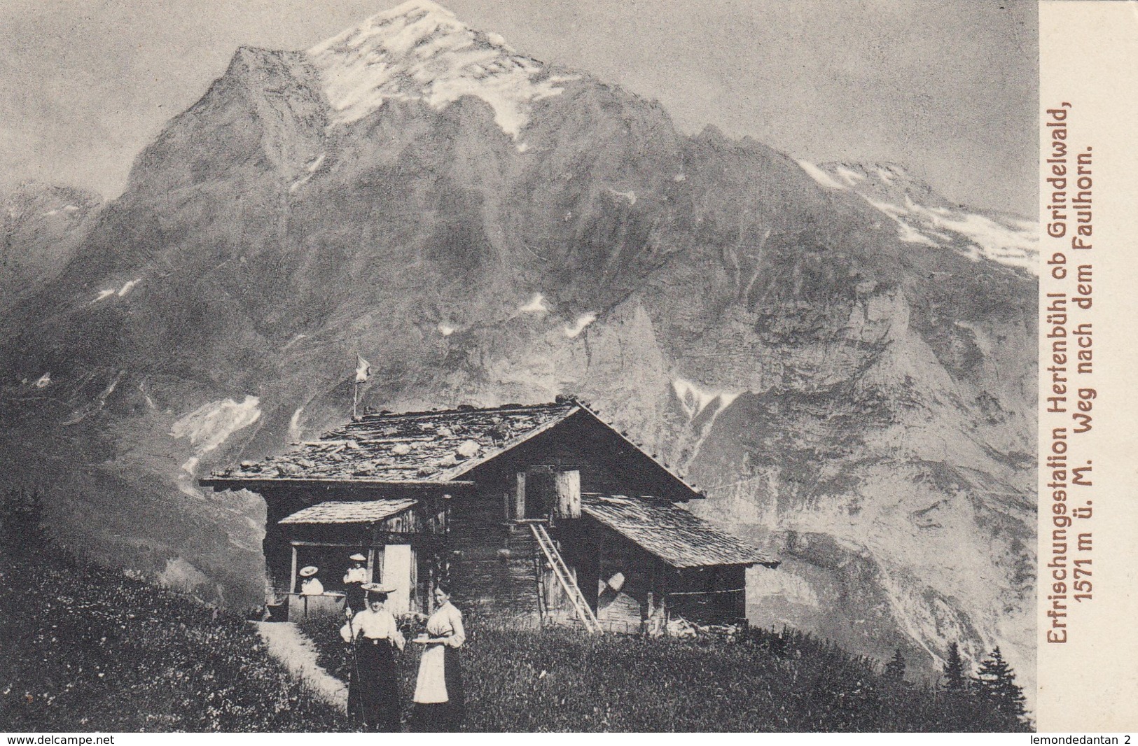 Erfrischungsstation Hertenbühl Ob Grindelwald - Weg Nach Dem Faulhorn - Grindelwald