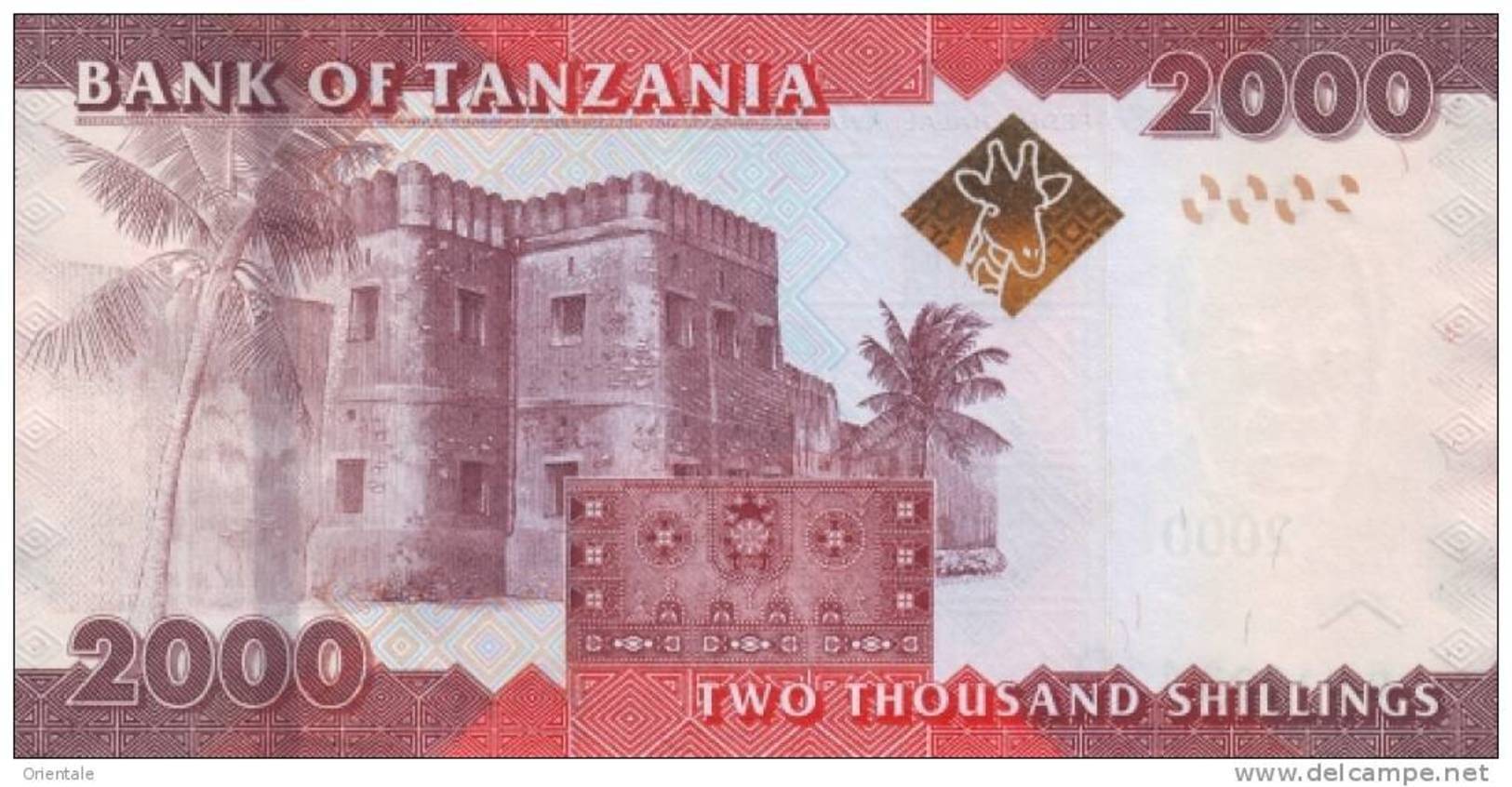 TANZANIA P. 42a 2000 S 2010 UNC - Tanzanie