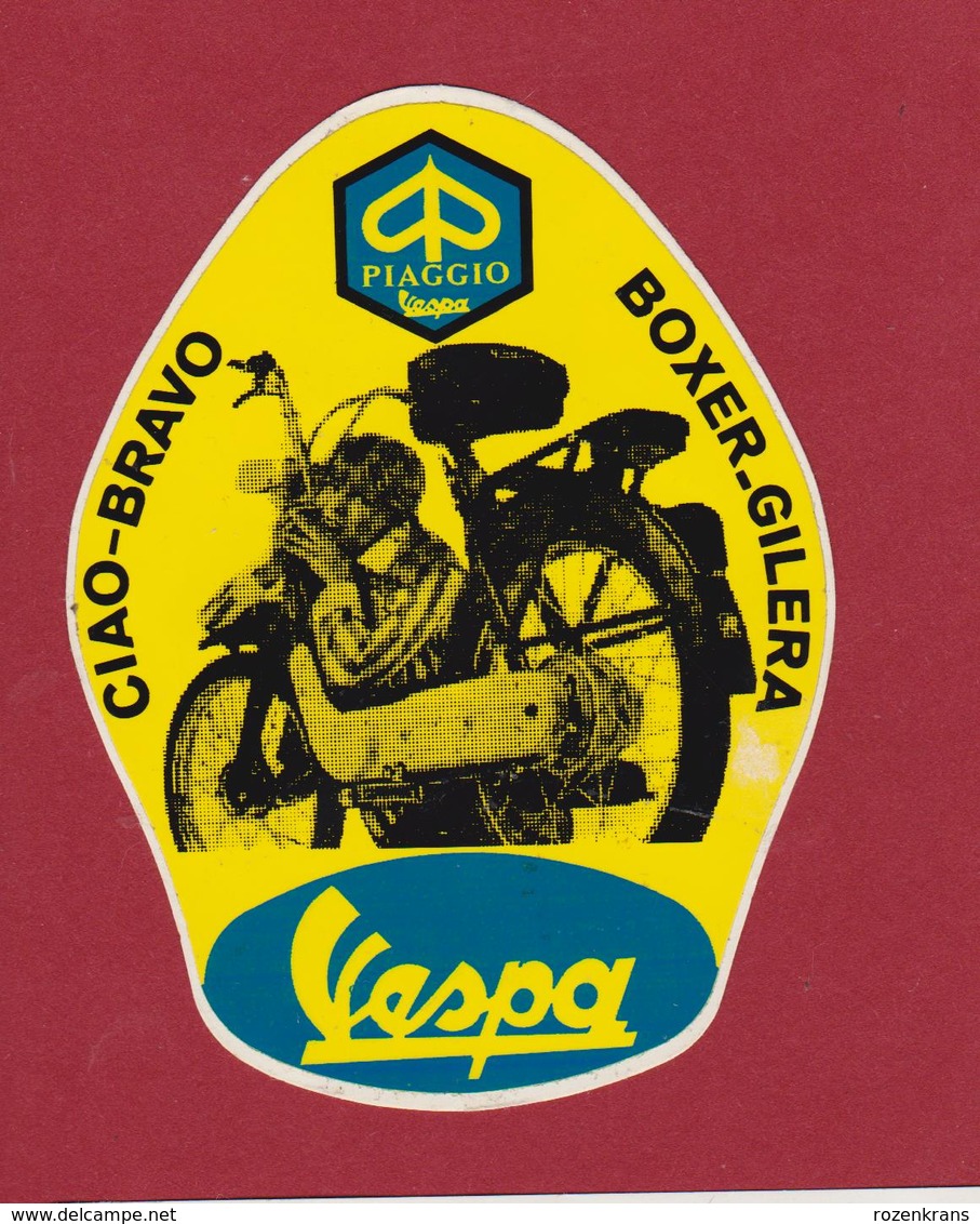 Sticker autocollant Vespa Piaggio Ciao Bravo Moteur Motocyclette Moto  Motorrad Scooter Brommer Aufkleber Adesivo