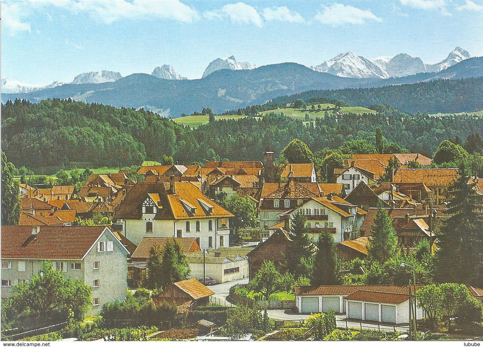 Schwarzenburg - Blick Gegen Gantrischkette        Ca. 1970 - Schwarzenburg