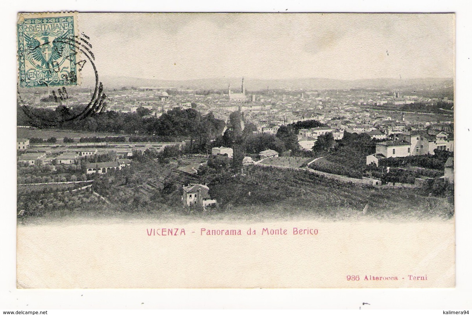 ITALIE  /  VICENZA  /  PANORAMA  DA  MONTE  BERICO  /  Edit.  ALTEROCCA  /  CPA  PRECURSEUR - Vicenza