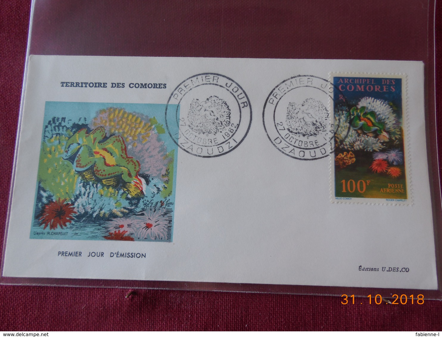 FDC De L Archipel Des Comores De 1962 Avec PA - Lettres & Documents