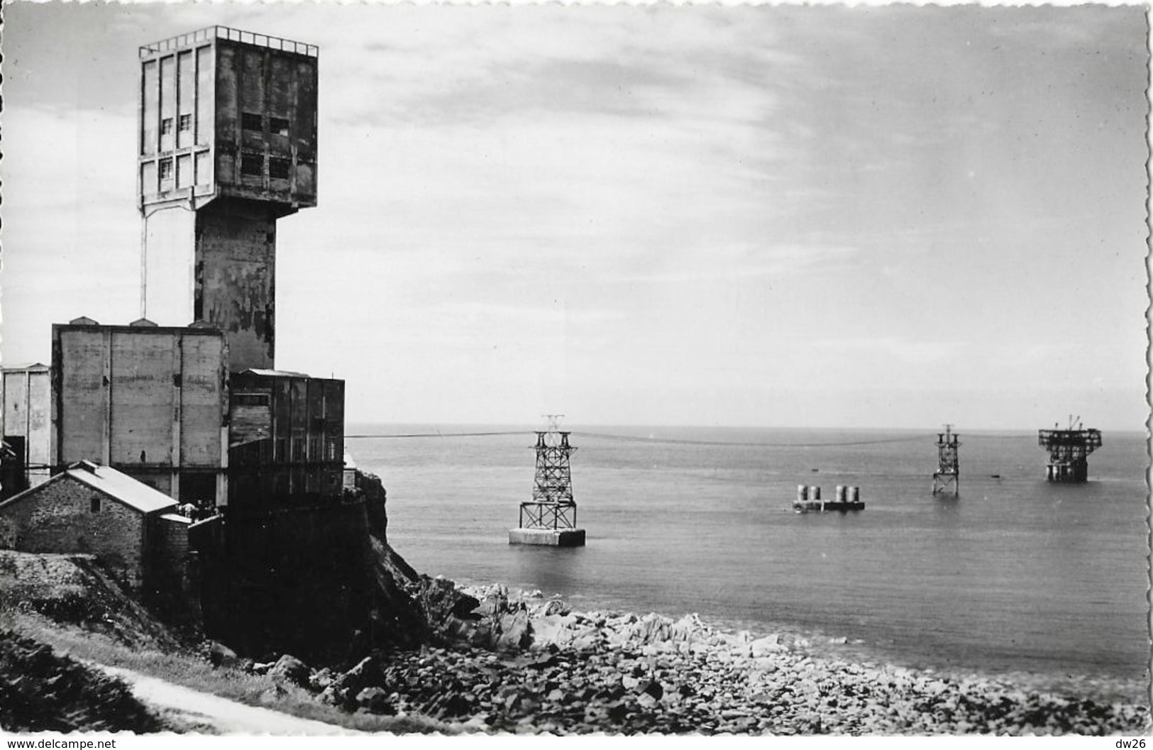 Les Mines De Diélette (Flamanville) - Les Pylônes Et Le Cable De Transport Des Wagonnets - Carte Non Circulée - Industrie