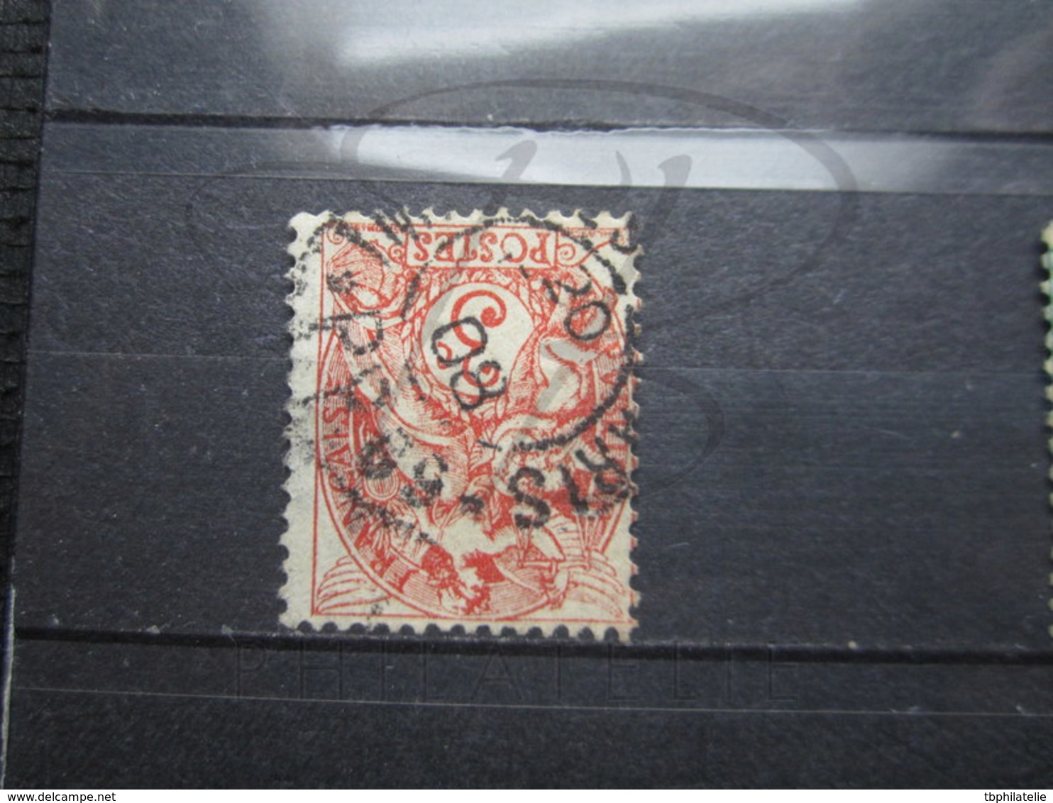 VEND TIMBRE DE FRANCE N° 109 , CACHET " PARIS - IMPRIMES PP89 " !!! - 1900-29 Blanc