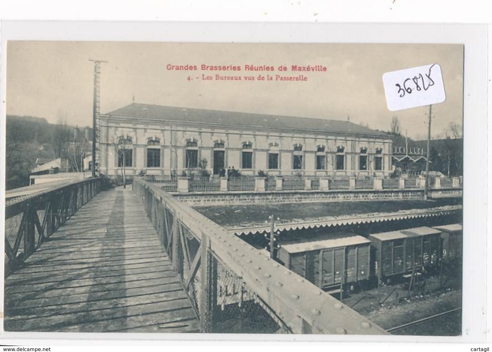 CPA -36825-54-Maxéville - Grandes Brasseries Réunies - Bureaux Vus Depuis La Passerelle (RARE) - Maxeville