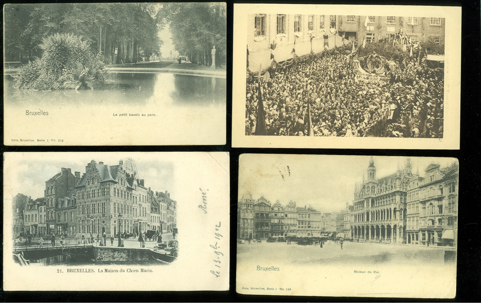 Beau lot de 60 cartes postales de Belgique  Bruxelles      Mooi lot van 60 postkaarten van België Brussel - 60 scans