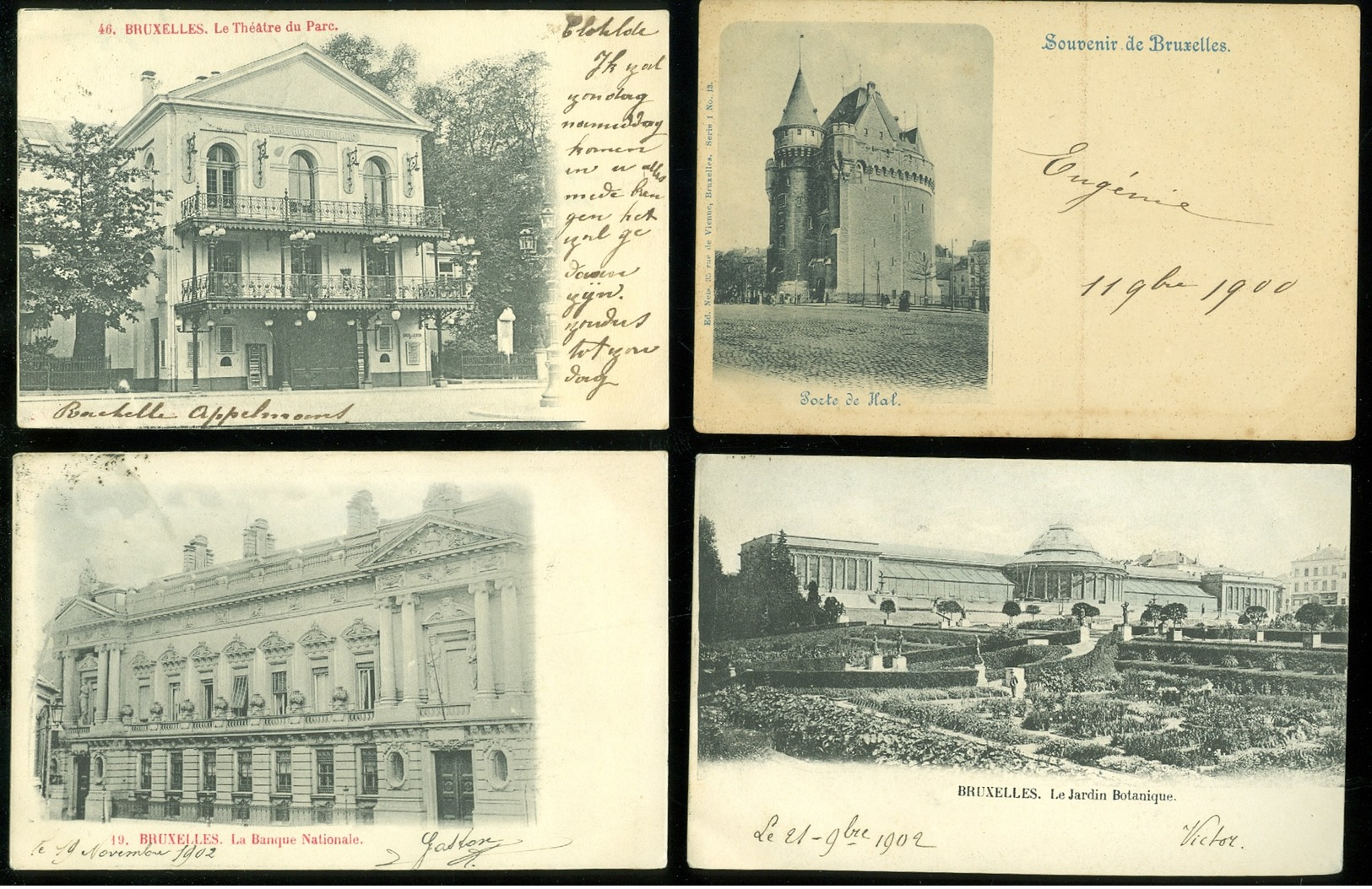 Beau lot de 60 cartes postales de Belgique  Bruxelles      Mooi lot van 60 postkaarten van België Brussel - 60 scans
